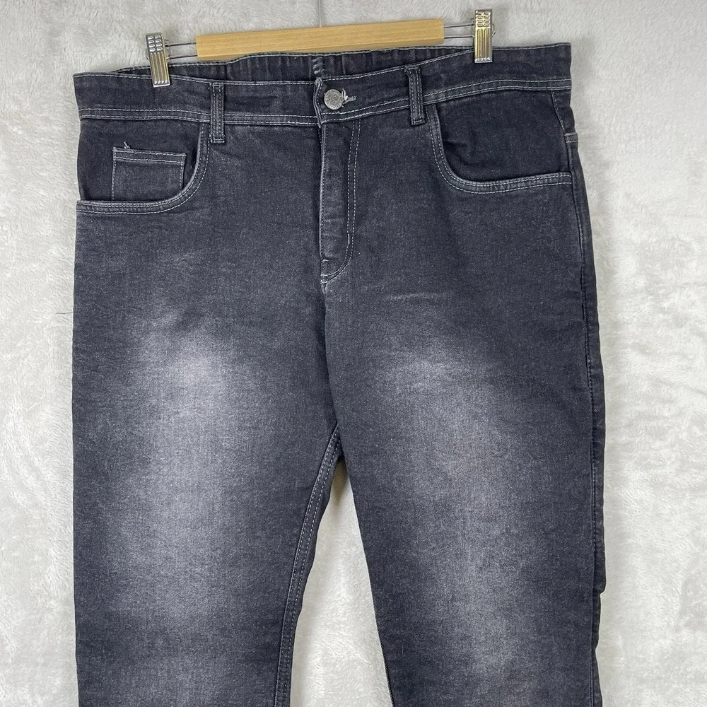 Street & Steel Oakland Jeans Mens 36x32 Black Lined Padded Motorcycle Gear